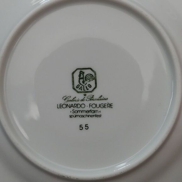 Gallo Leonardo Fougere Sommerfarn Cup and Saucer - Picture 4 of 8